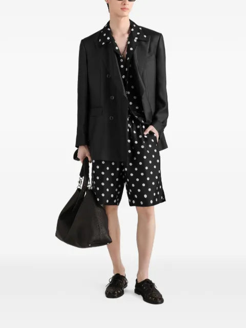 Dolce & Gabbana Sicilia light double-breasted silk twill jacket