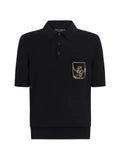 Dolce & Gabbana virgin wool polo shirt with logo