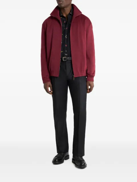 ETRO zip-up stand-up collar jacket