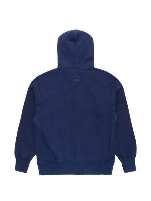 Blue Blue  indigo-dyed knitted hoodie