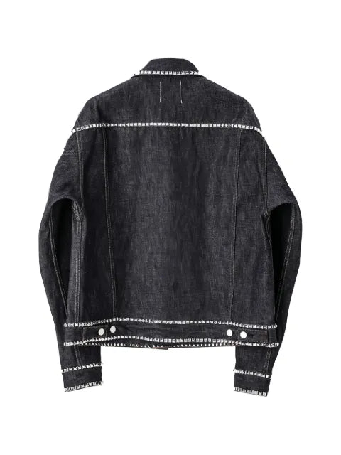 Takahiromiyashita The Soloist Racker stud-embellished denim jacket