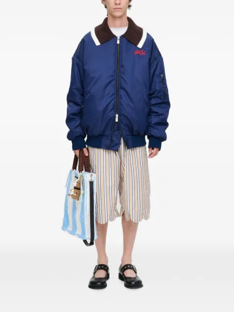 Charles Jeffrey Loverboy logo-embbroidered bomber jacket