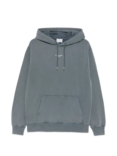 Drôle De Monsieur Classic slogan-print drawstring hoodie