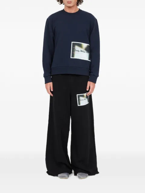 MM6 Maison Margiela patch cotton sweatshirt