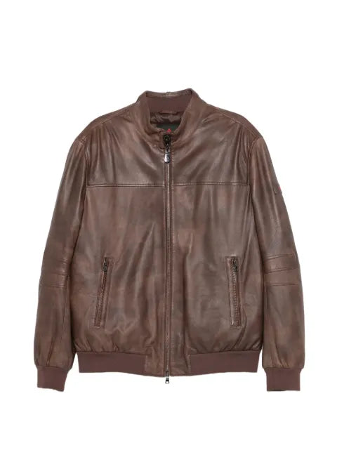 Peuterey Fionia zip-up leather jacket