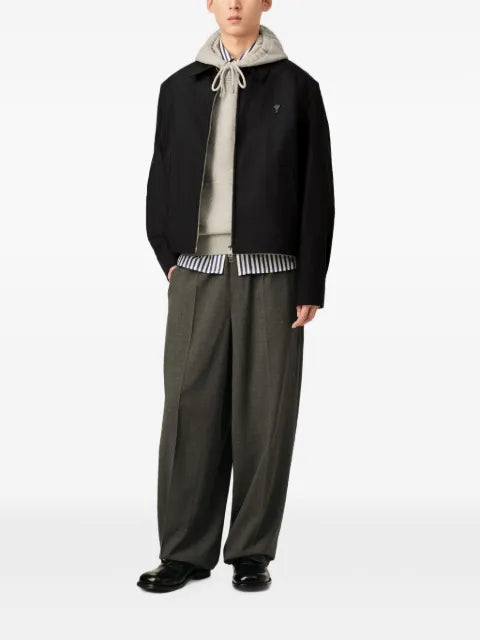 AMI Paris nylon jacket with Ami de Coeur