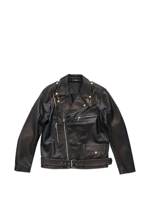 Htc Los Angeles Mick fringe-detail leather jacket