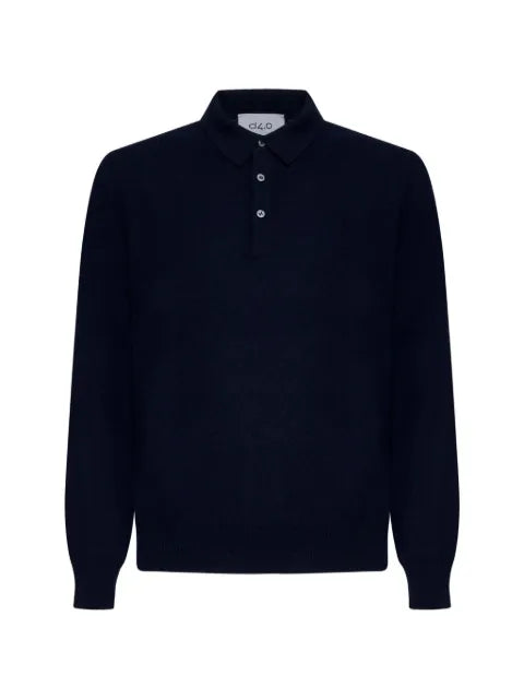 D4.0 polo-collar sweater