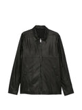 Rick Owens leather zip-up jacket