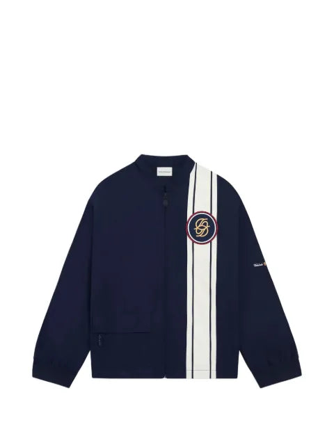 Drôle De Monsieur stripe-pattern logo-patch jacket