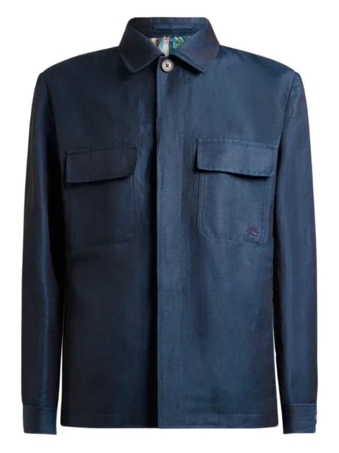 ETRO wool and linen shacket