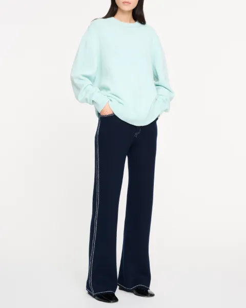 Barrie thistle-motif cashmere sweater