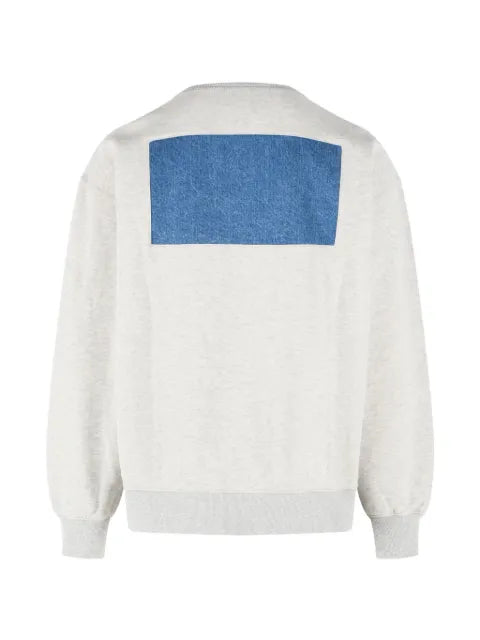 Maison Margiela denim-patchwork crew-neck sweatshirt