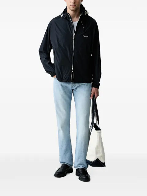 Armani Exchange hooded logo-print jacket