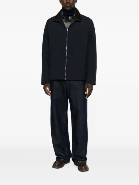 Herno shearling-collar raglan-sleeve jacket