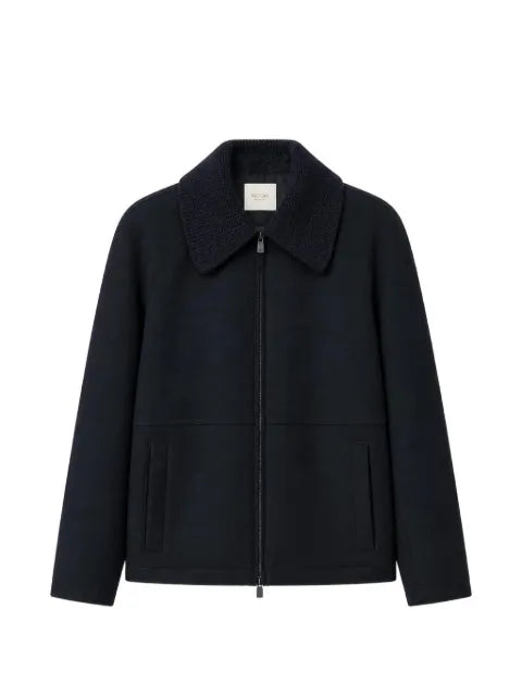 RETORI detachable-collar wool jacket