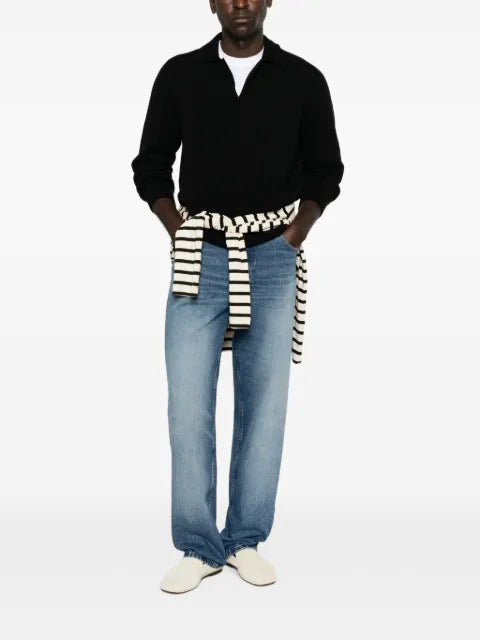 Laneus fine-knit long-sleeve sweater