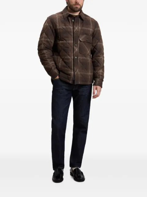 Woolrich checked quilted shirt