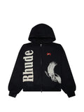 RHUDE Eagle Pass logo-print hoodie