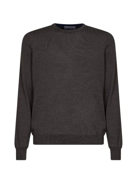 D4.0 plain-stitch crew-neck sweater