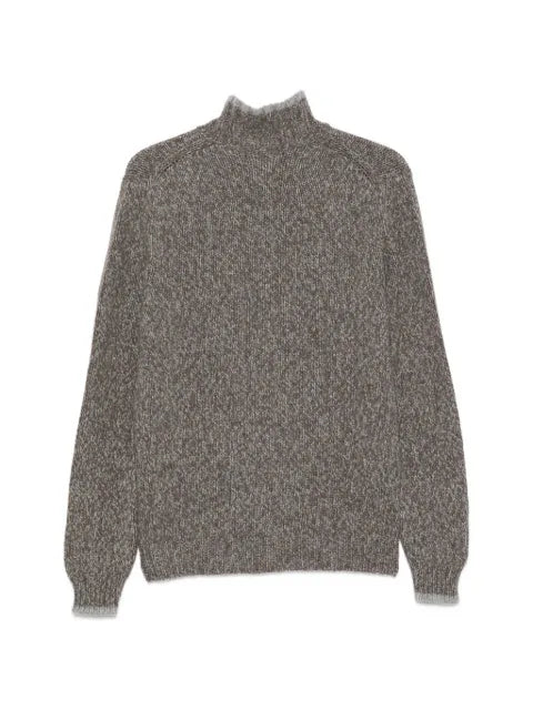 Fedeli long-sleeve half-zip sweater