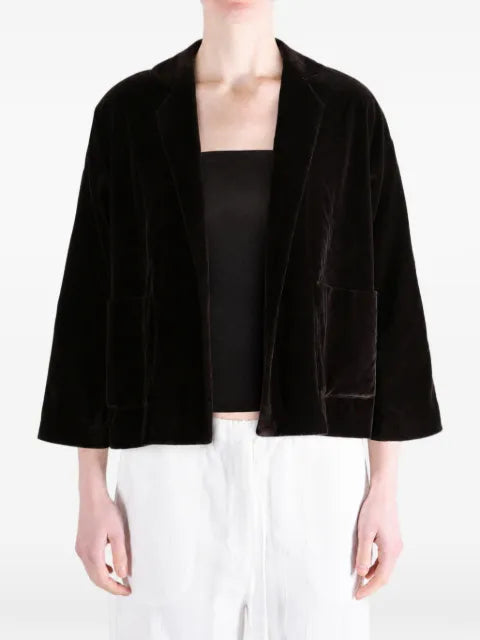 Daniela Gregis tie-fastening velvet jacket