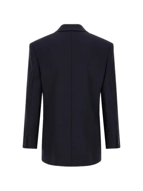 Saint Laurent double-breasted jacket in felted wool gabardine