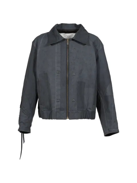 UNDER THE SIGN Dustborn Light patchwork bomber jacket