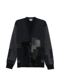 Junya Watanabe jacquarded patchwork cardigan