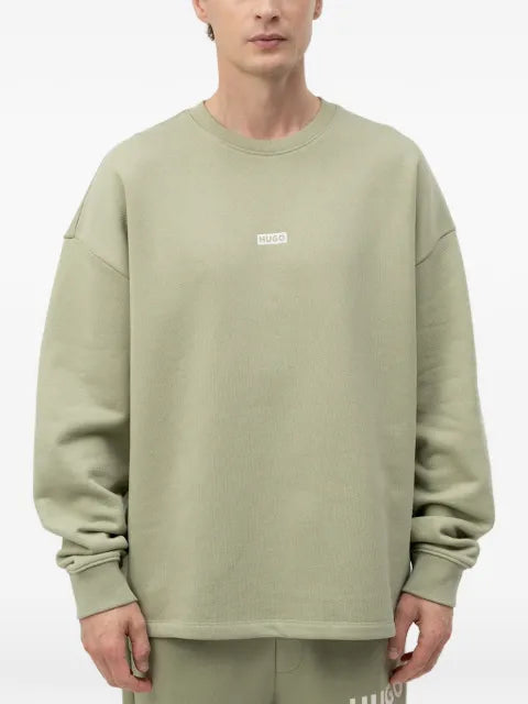 HUGO logo-print sweatshirt in cotton terry