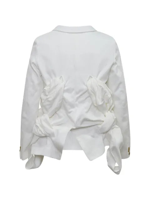 Comme des Garçons Homme Plus ruched single-breasted blazer
