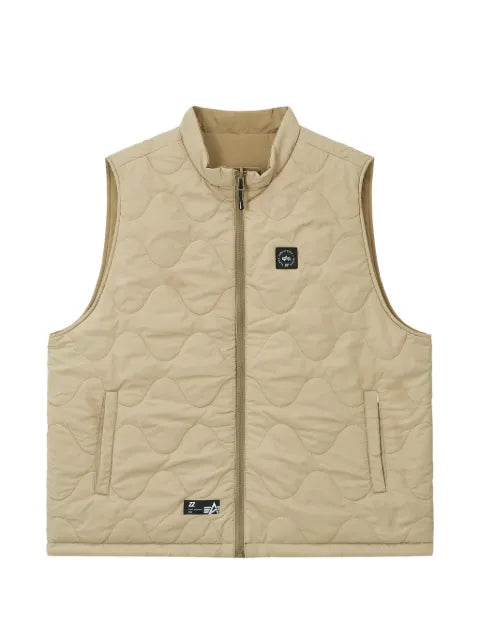 izzue reversible quilted gilet