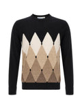 Ballantyne diamond-inlay cashmere sweater