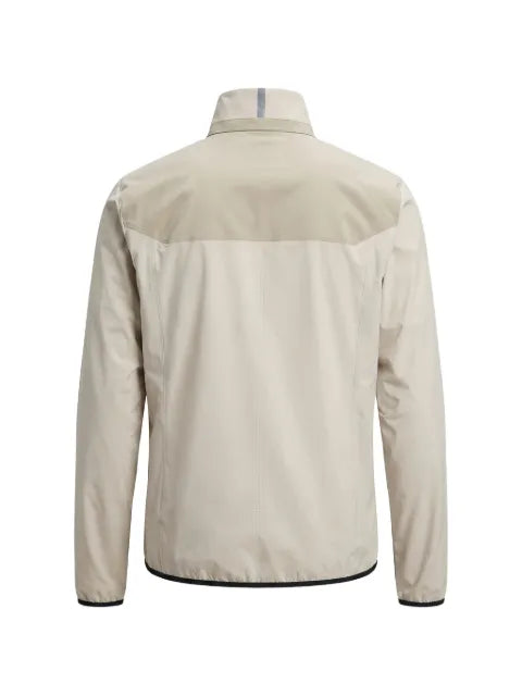 BOSS logo-print zip-up jacket
