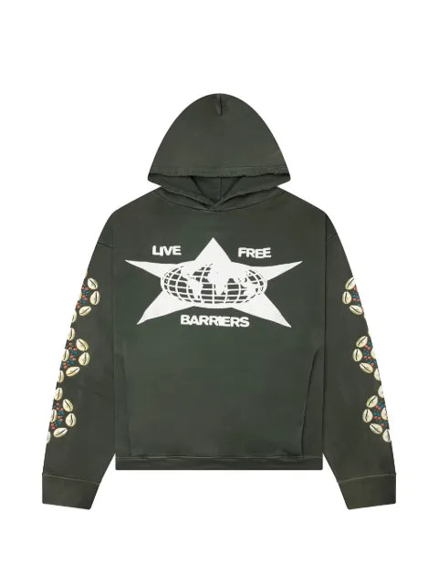 BARRIERS graphic-print hoodie