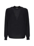 Lardini ribbed-knit virgin wool sweater