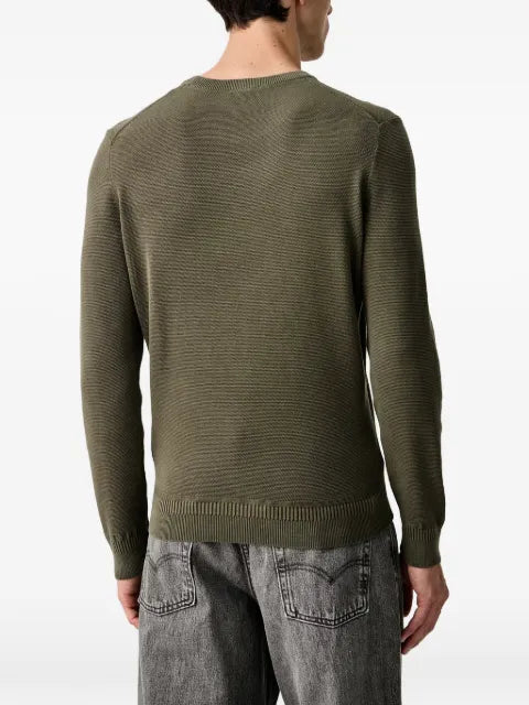 Aeronautica Militare logo-patch waffle-knit sweater