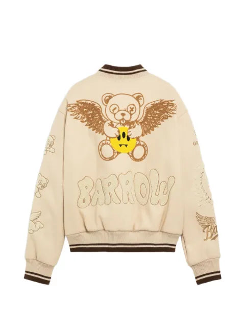 BARROW logo-embroidered bomber jacket