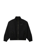 Willy Chavarria pinstripe-pattern zip-up bomber jacket