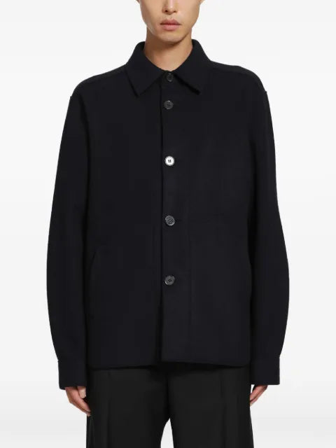 Harris Wharf London button-fastening shirt jacket