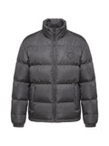 Prada padded logo-patch jacket