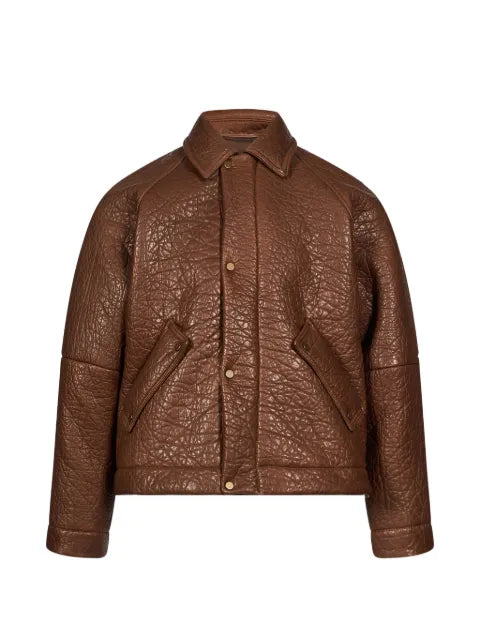 Salvatore Santoro crinkled leather jacket
