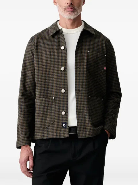 Mos Mosh Mapham houndstooth-pattern shirt jacket