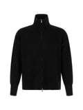 Ma'ry'ya high-neck zip-up cardigan