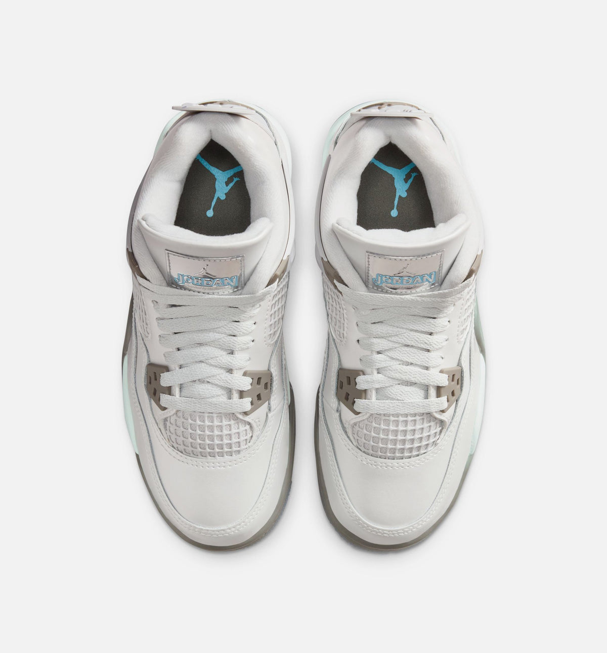 Air Jordan 4 Retro Blue Chill Kids' Shoes - Grey/Ice Blue