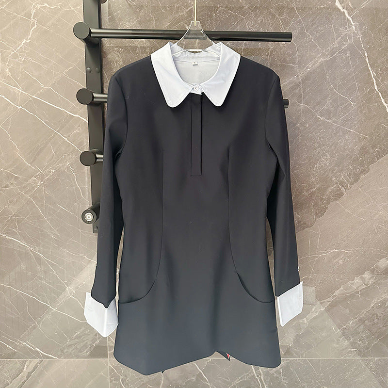Thom Browne Women's Hooded Contrast Cardigan and Skirt Set
