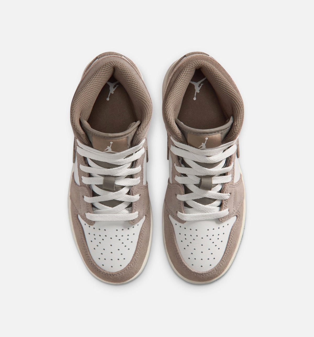 Air Jordan 1 Mid Enigma Stone Grade School Shoes