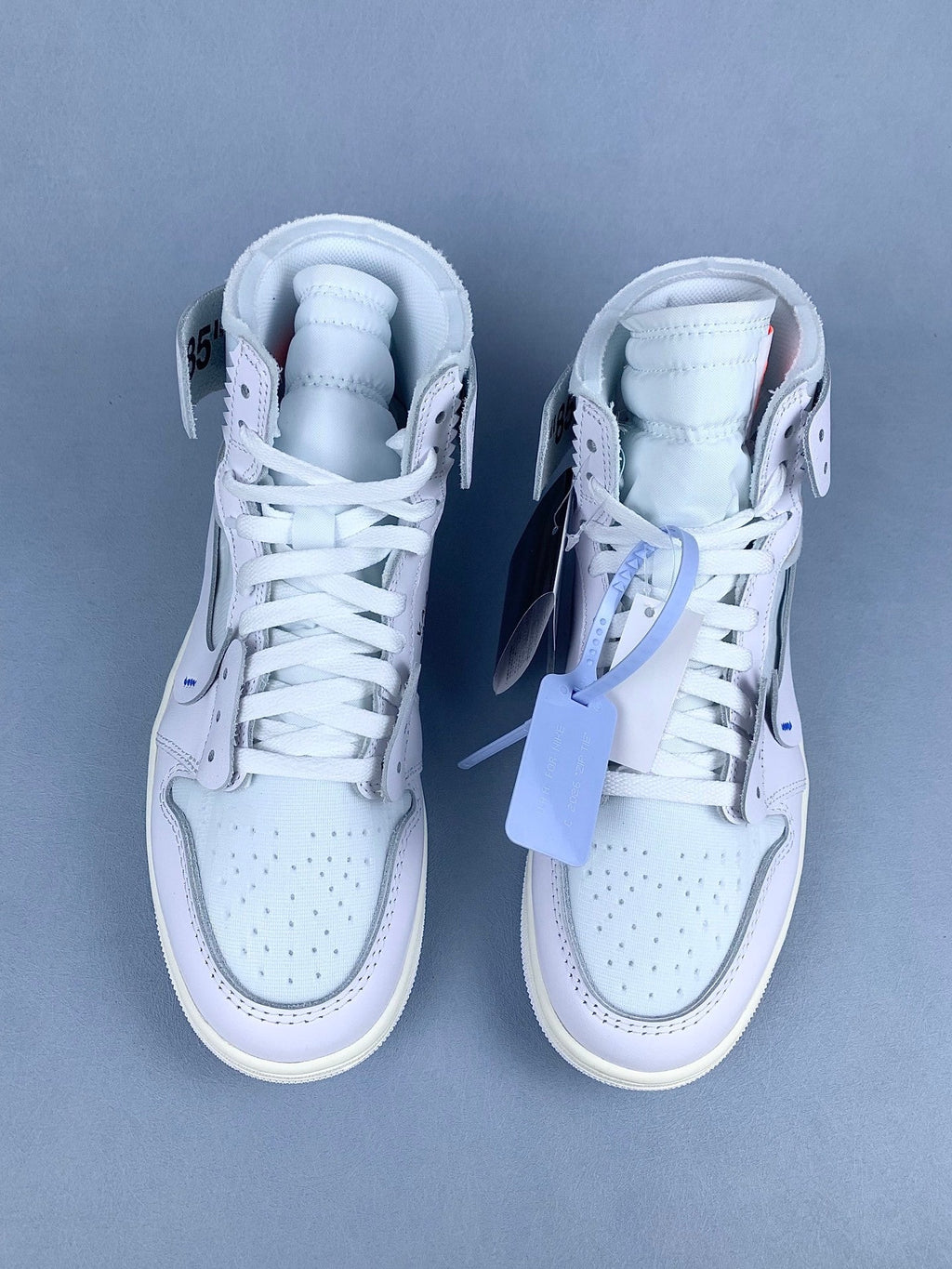 Air Jordan 1 High x Off-White Triple White Unisex Sneakers AA3834-100