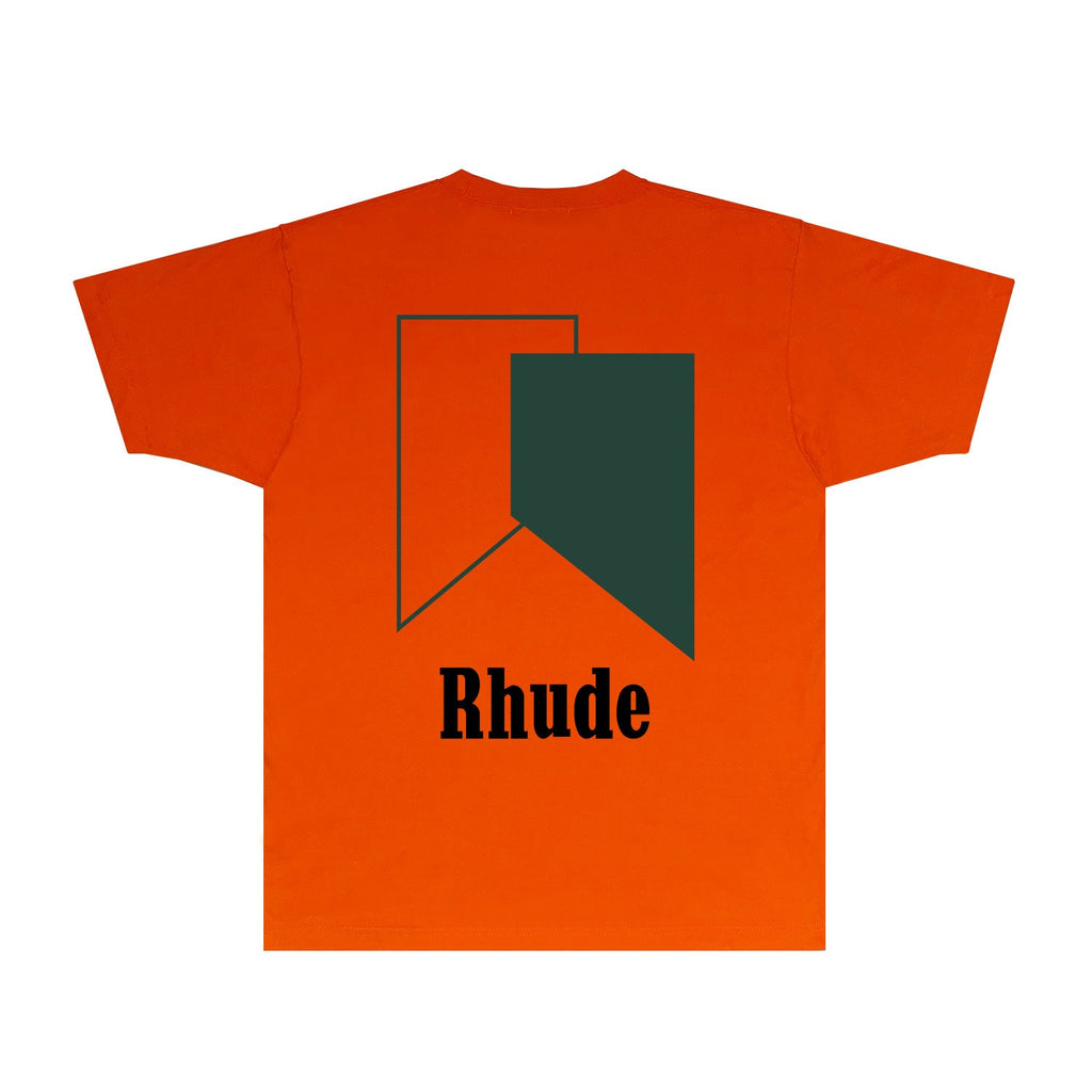 Rhude T-shirts Printed Trendy Pure Cotton