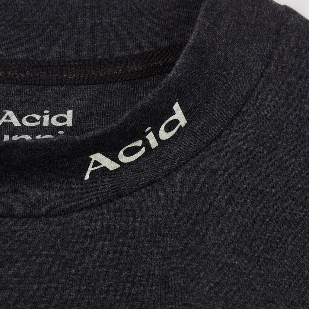 Acid Running Mock Neck T-Shirt: Vintage Black